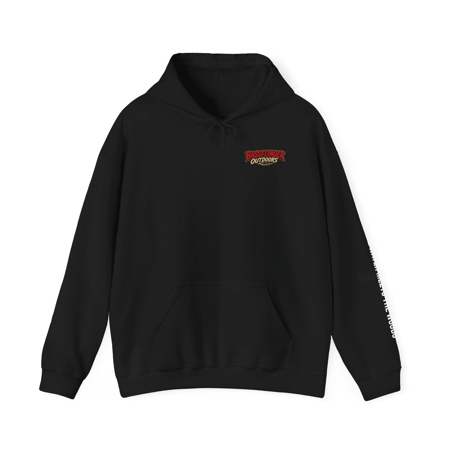 Bassflinger Outdoors Hoodie — Vintage Fisherman Graphic Fishing Hoodie